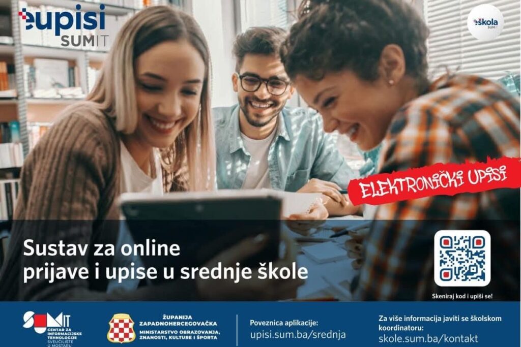 Upisi u prve razrede srednjih škola u Županiji Zapadnohercegovačkoj